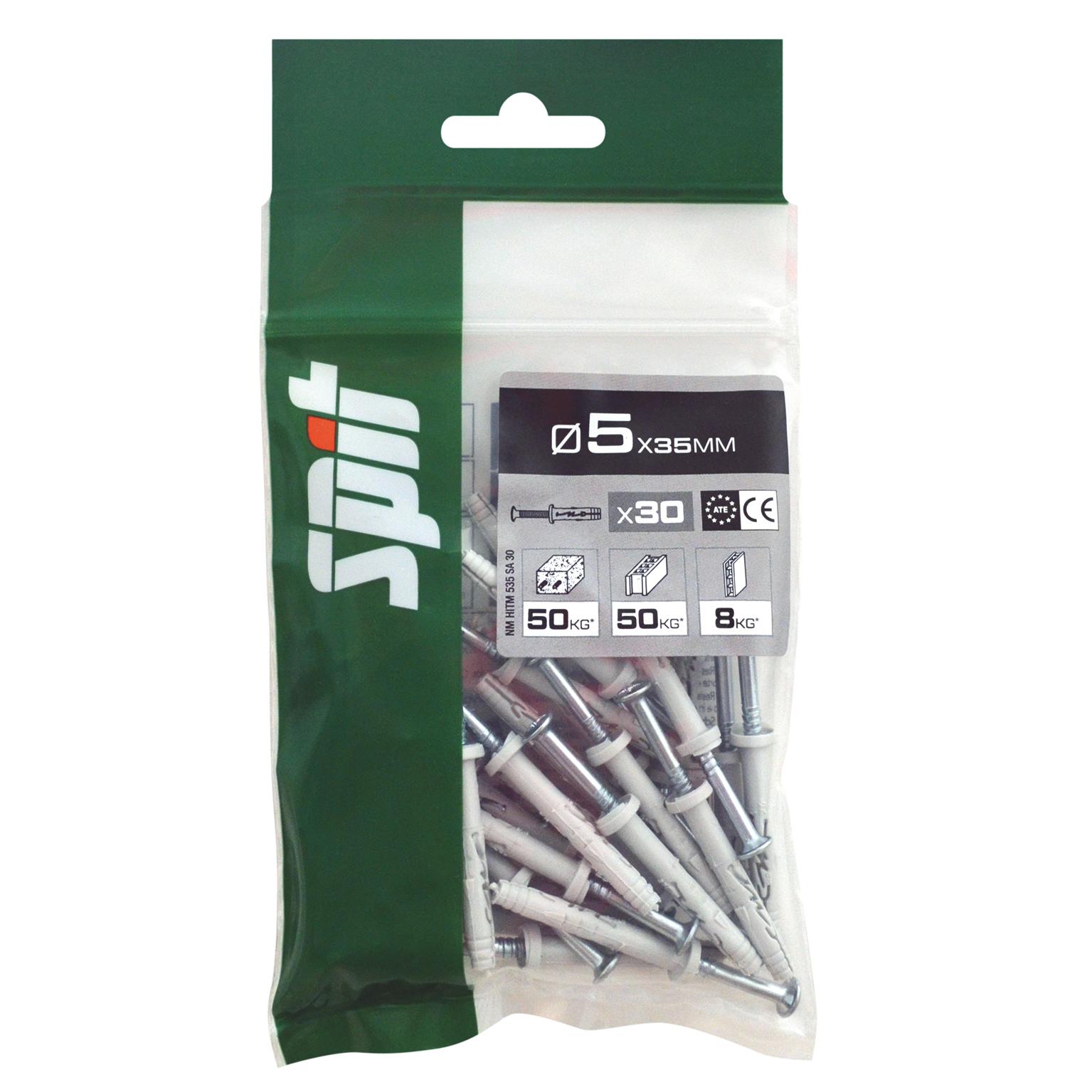 Cheville  à frapper HIT M SPIT TP  Ø5x35MM - Sachet de 30 pièces