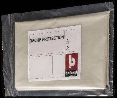 Bâche de protection polyèthylène - ép.fin  30m² - Rouleau de 6 x 5M
