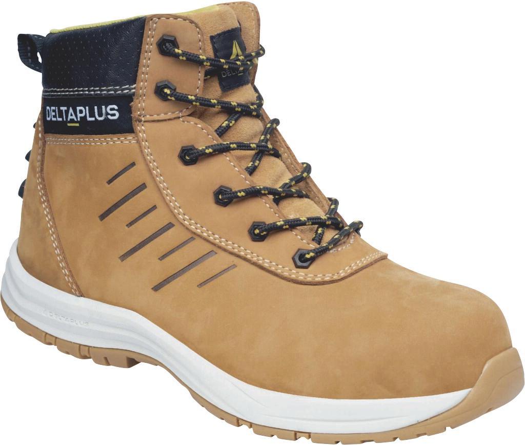 Chaussure de Securite Haute SAGA2 S3 Beige en Cuir Pointure 46