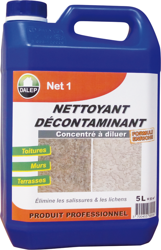 Nettoyant - Décontaminant NET 1 Bidon 5 litres pour 50 m2