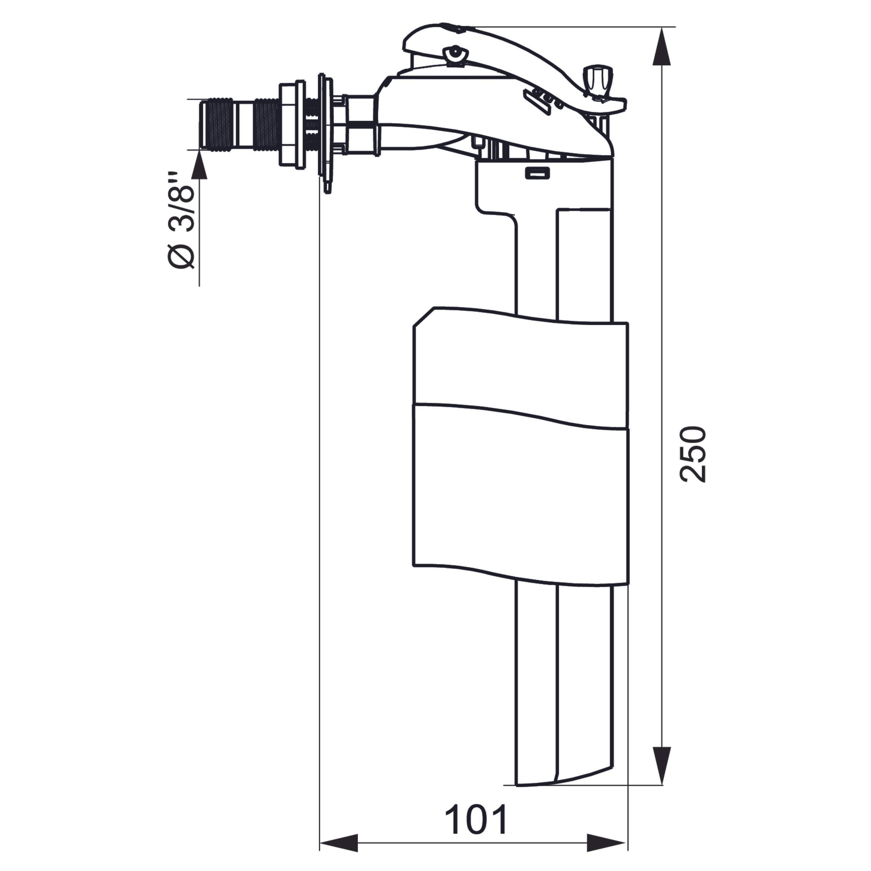 Robinet flotteur f90 3/8 - Wirquin