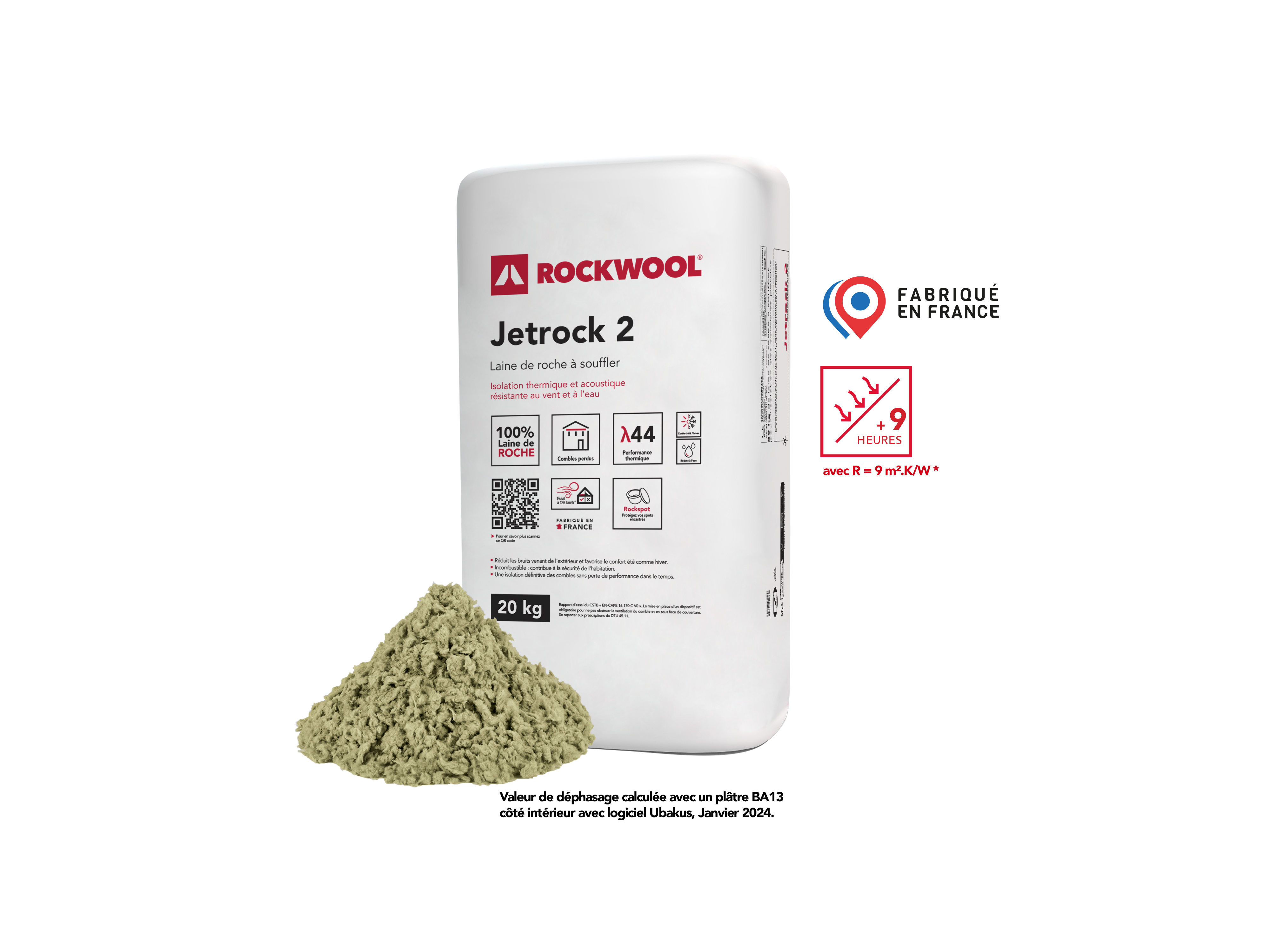 Laine de roche a souffler Jetrock 2 ROCKWOOL 20kg