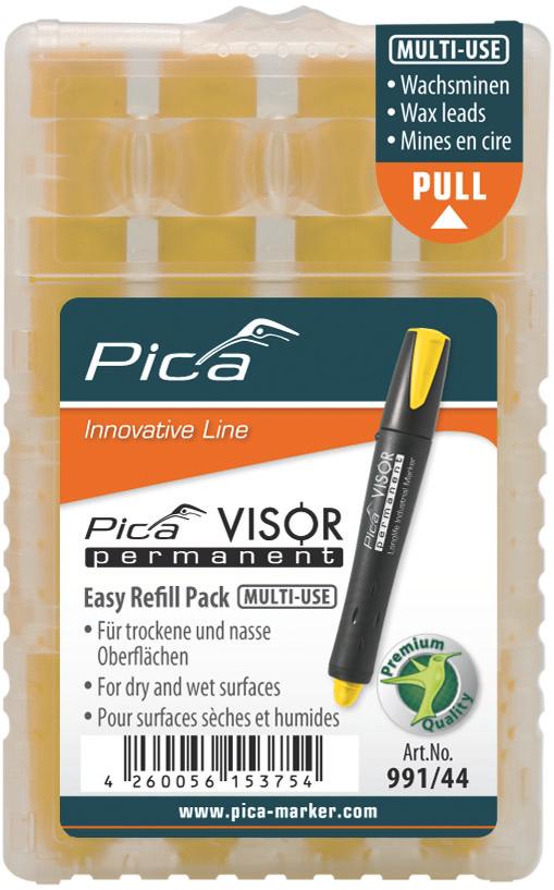 Mines jaune marqueur permnt. pica visor - Pica