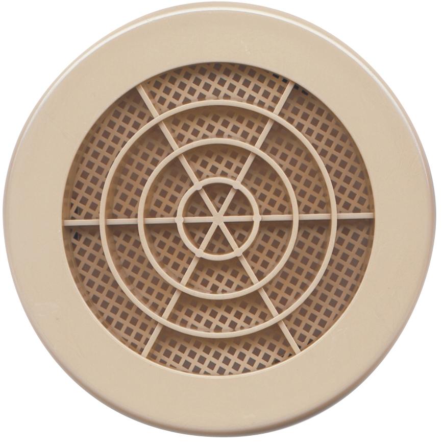 Grille ronde Ø125MM sable avec moustiquaire - Autogyre