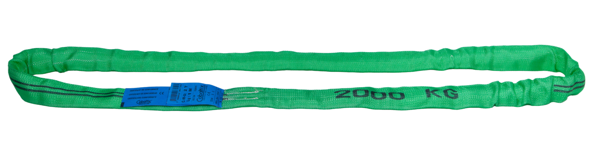 Elingue ronde sans fin pour levage 2T Lg 2m