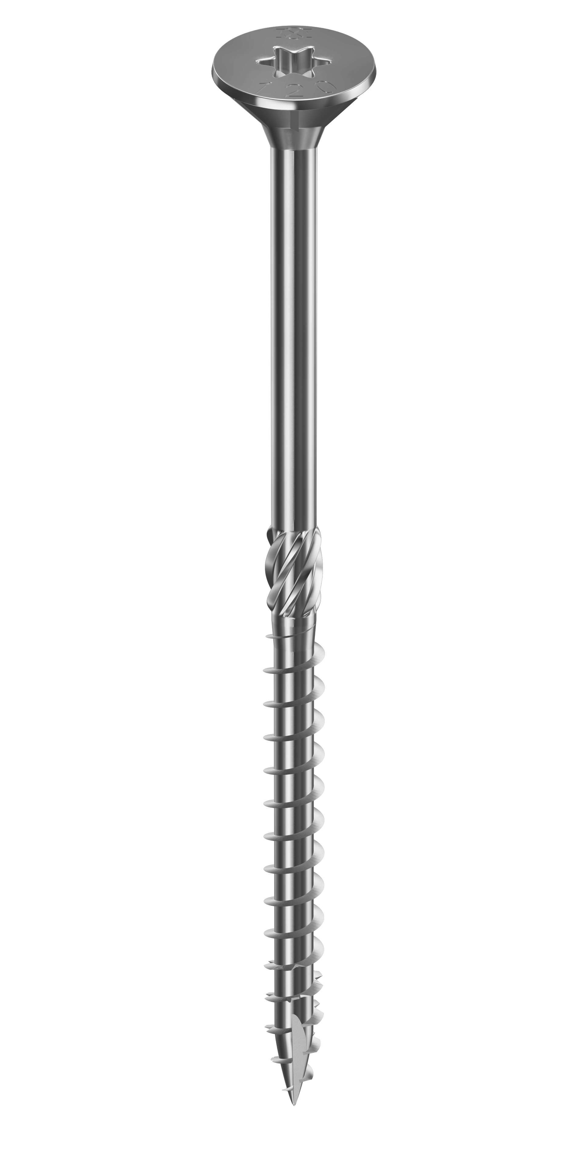 Vis charpente STARBLOCK TX Tête fraisée crantée Acier zingué blanc 8x260 Boite de 50