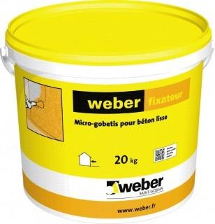 MICRO-GOBETIS POUR BÉTON LISSE WEBER FIXATEUR 20KG