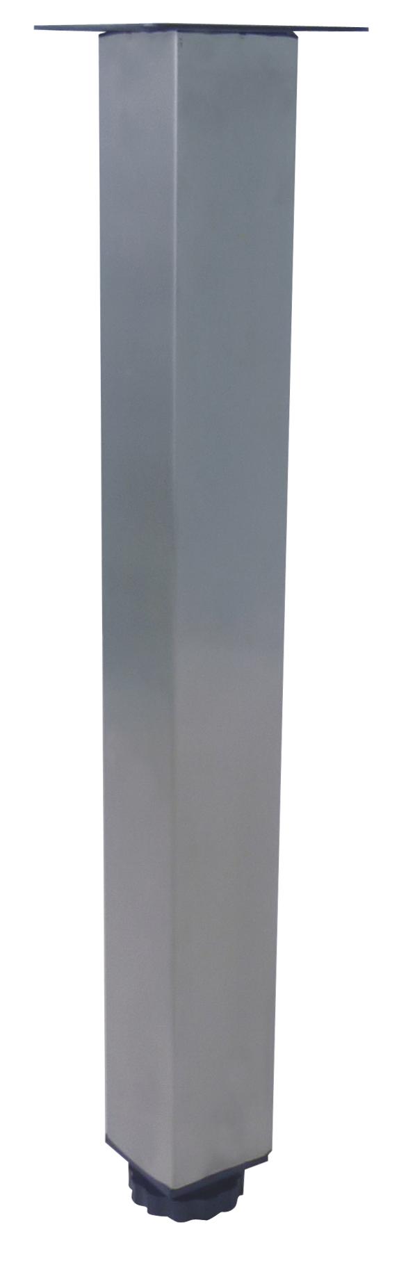 Pied métal carré pour meuble Ht23cm 