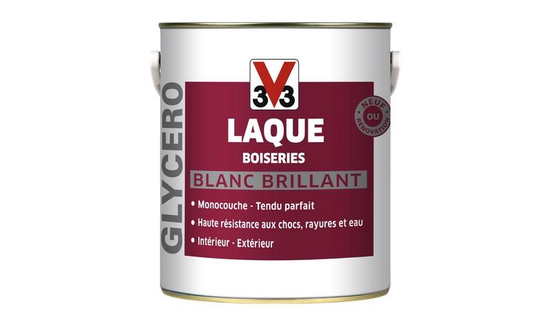 PEINTURE INTERIEURE MONOCOUCHE BLANC GLYCERO BRILLANT 2.5 L