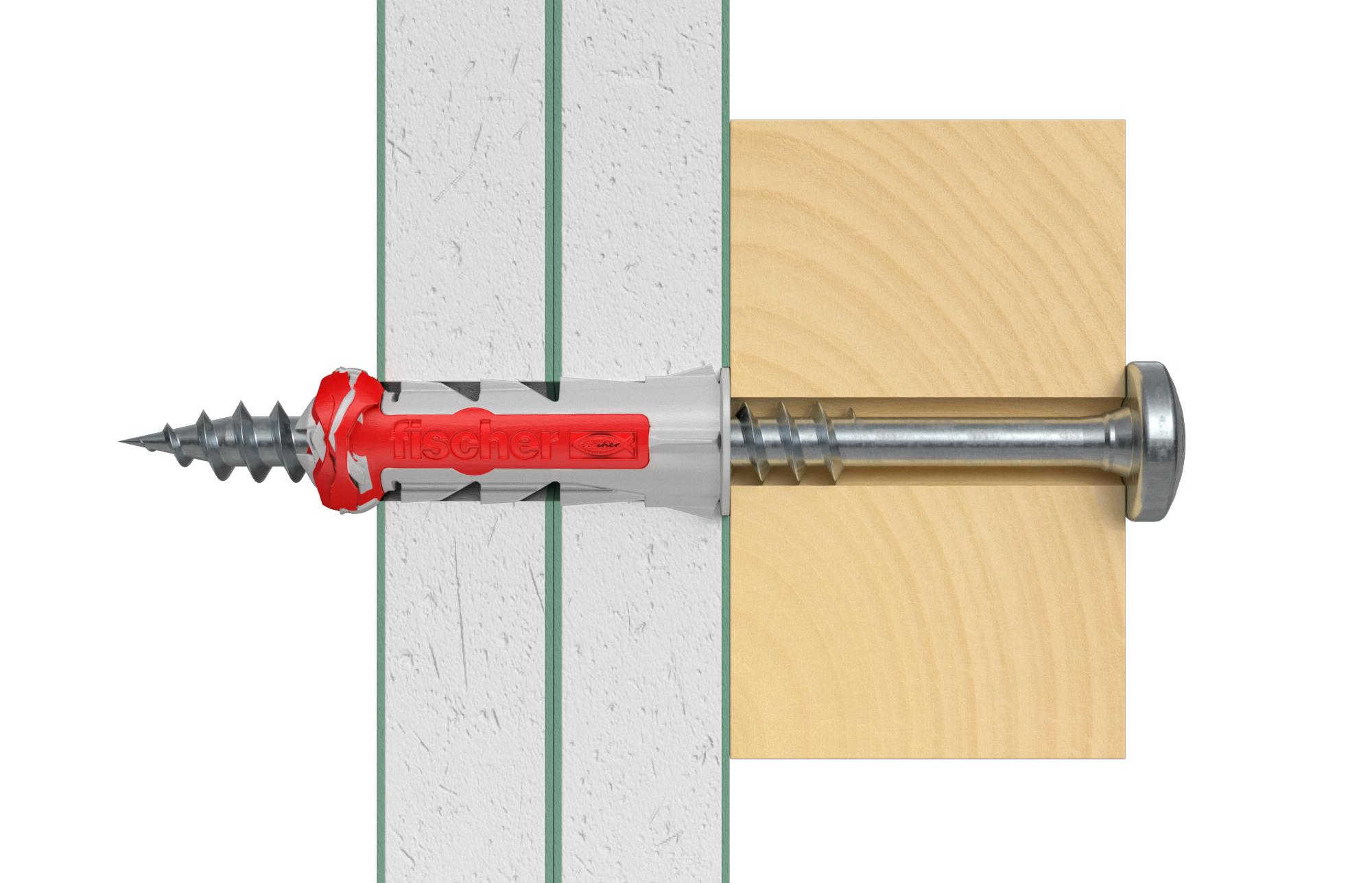 Cheville DuoPower 10x80 - Blister 4 pièces