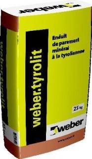 ENDUIT TYROLIEN WEBER.TYROLIT 60-001 25KG