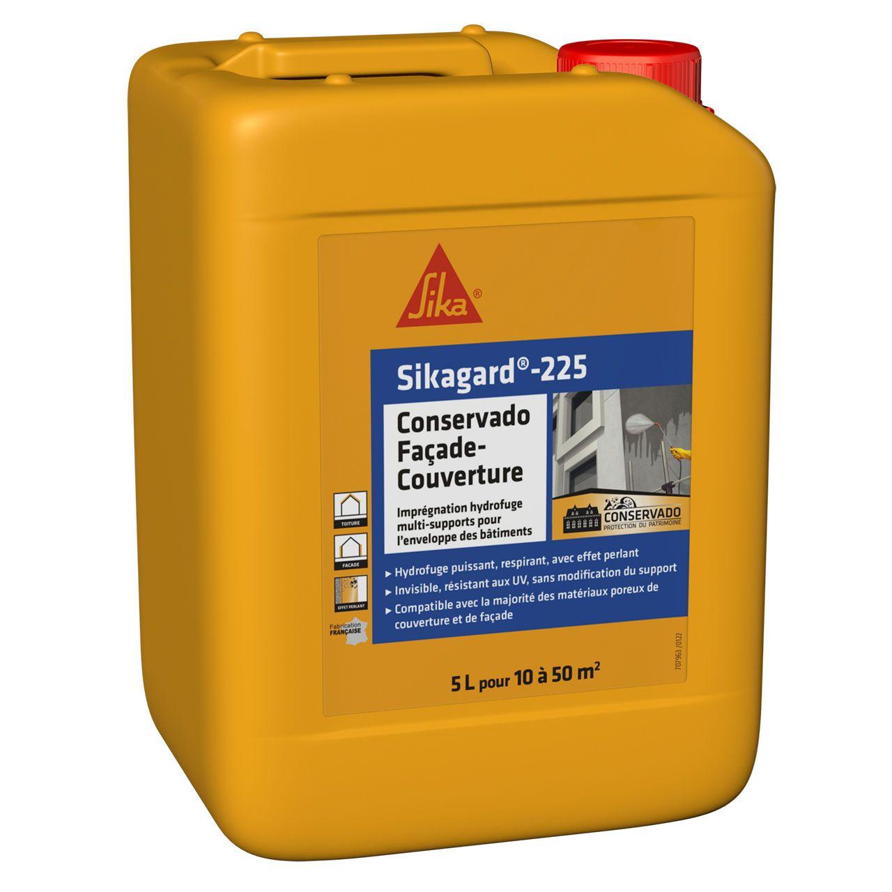 Hydrofuge Sikagard 225 Conservado Façade et Couverture 5L - Sika