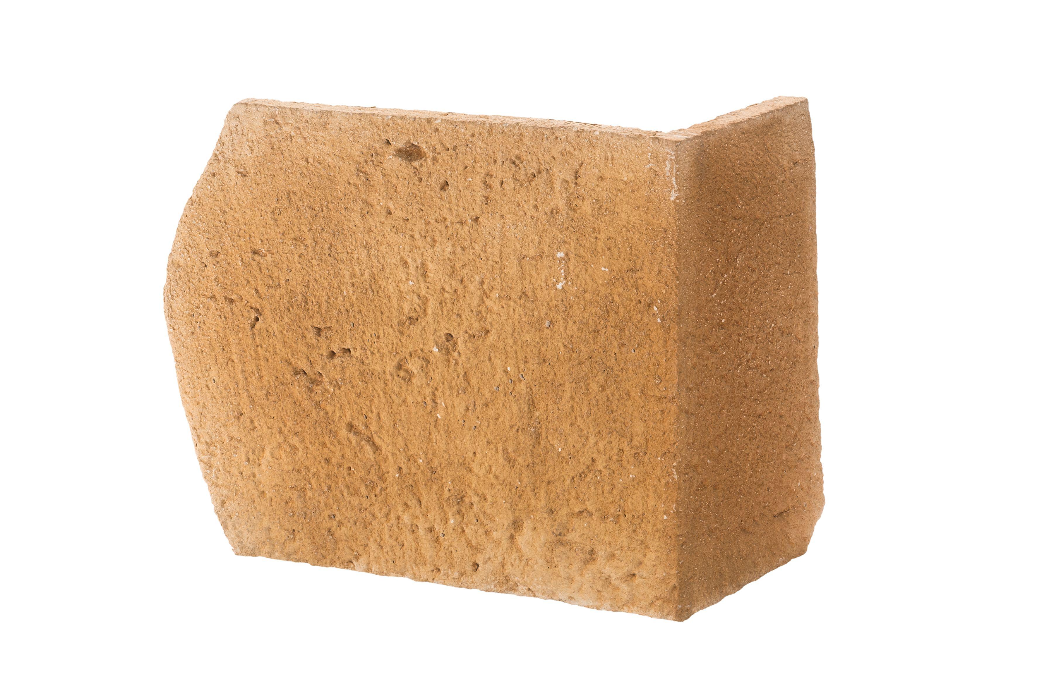 Chaine d'angle MANOIR L.30/40x l.10/18x Ht25cm ép.3cm - Coloris Terre de Sienne