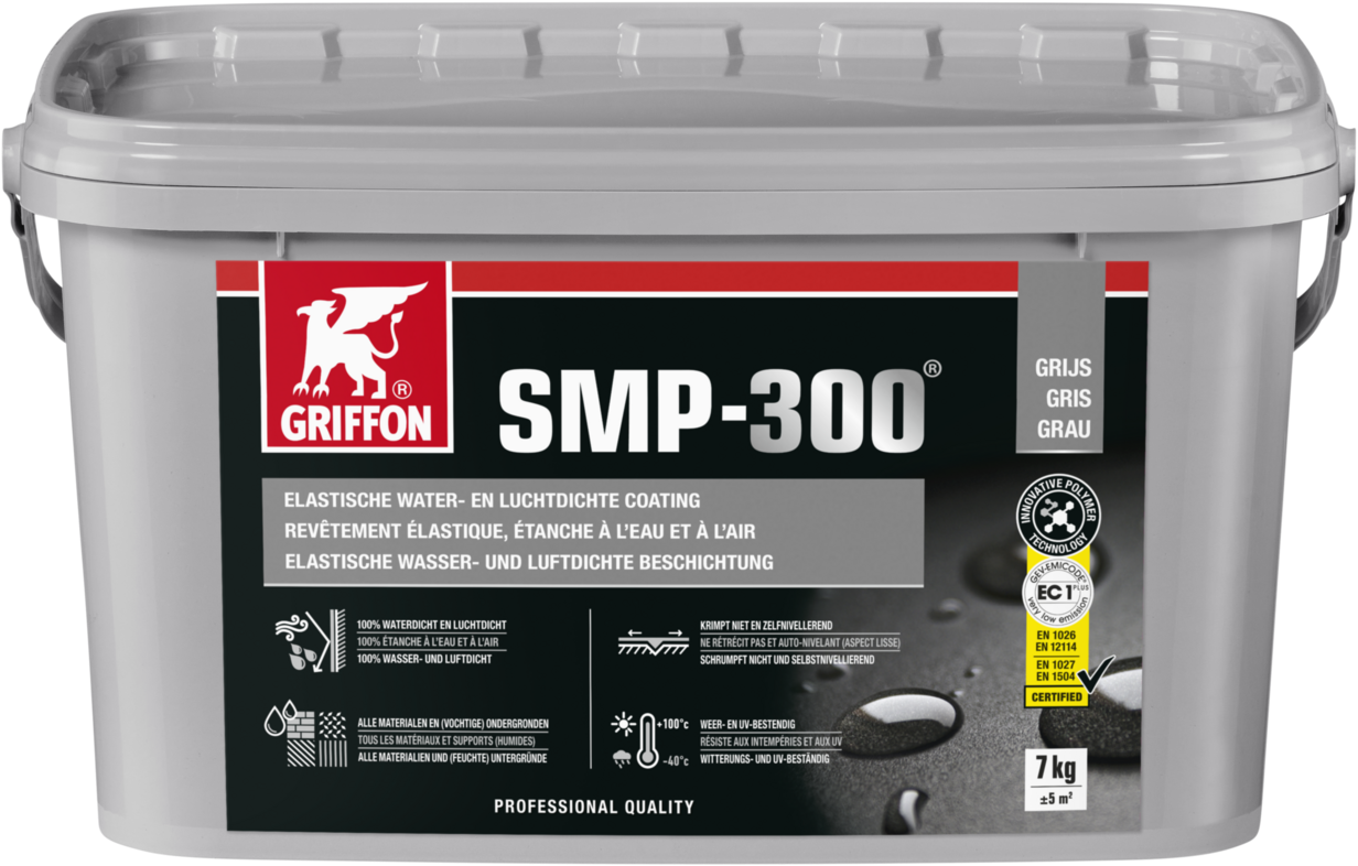 SMP300 Enduit élastique étanche gris 7KG - GRIFFON