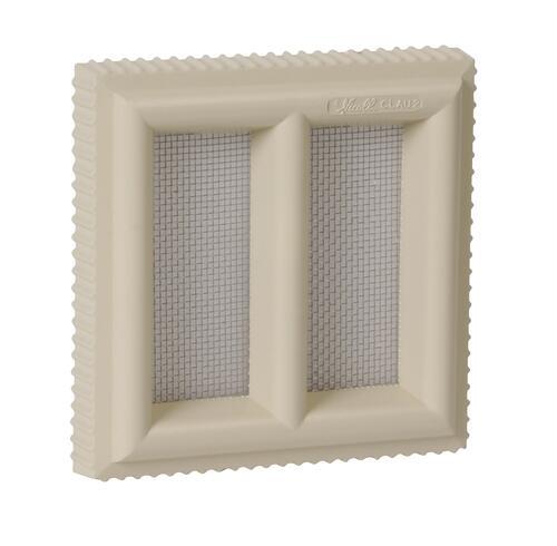 Grille d'aération carrée intérieure et extérieure sable 120x120MM - Nicoll