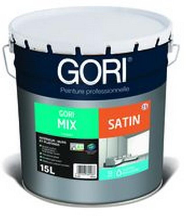Peinture acrylique GORIMIX Murs et plafonds finition satiné blanc calibré 15L