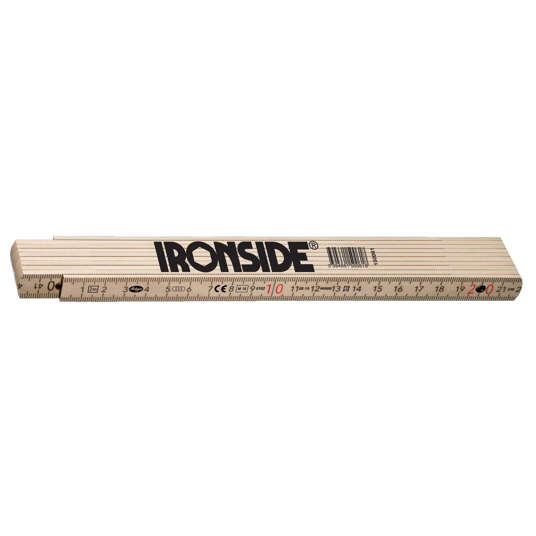 Mesure pliante Bois - 2m x 16MM- Ironside