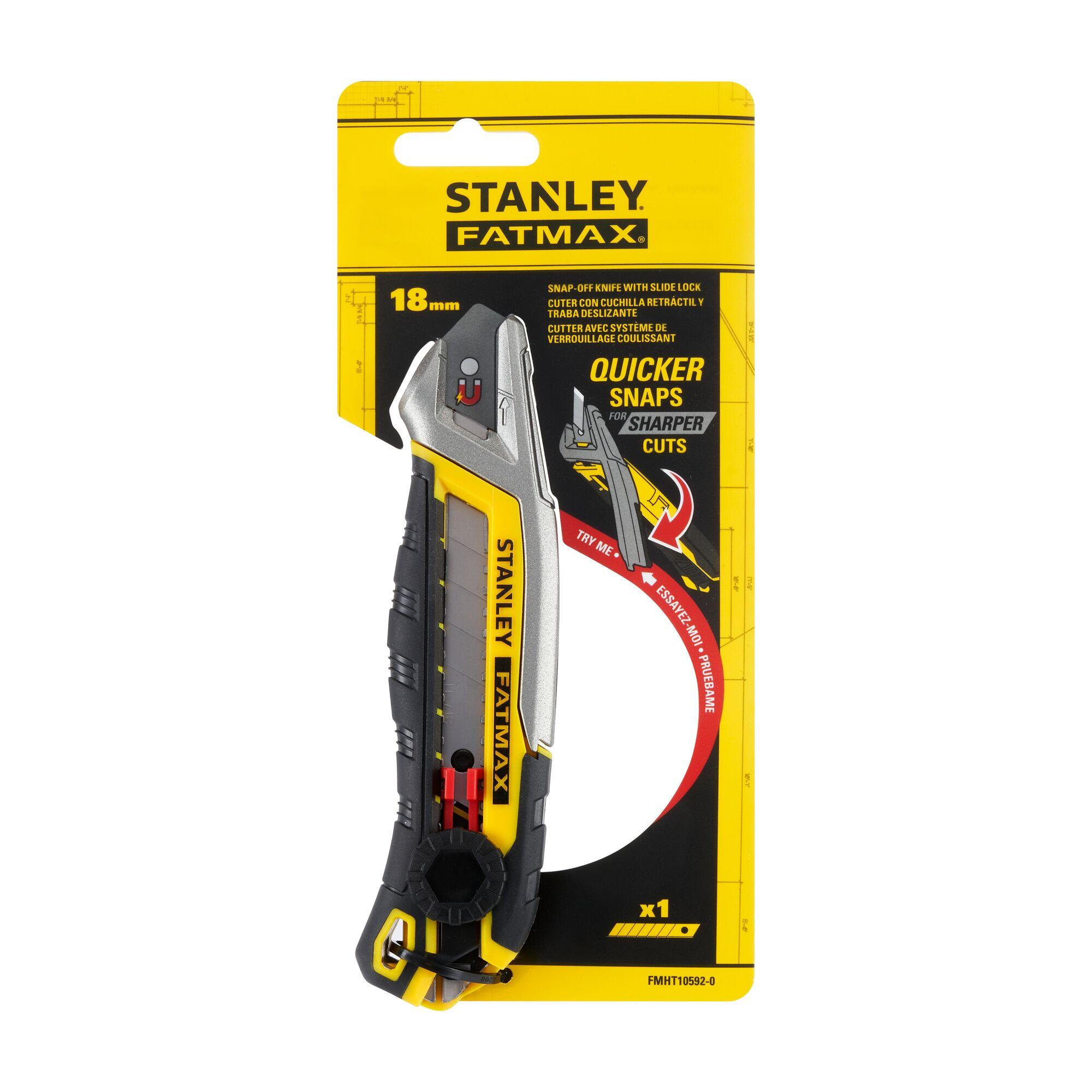Cutter Quick Snap FATMAX 18mm avec molette crantée