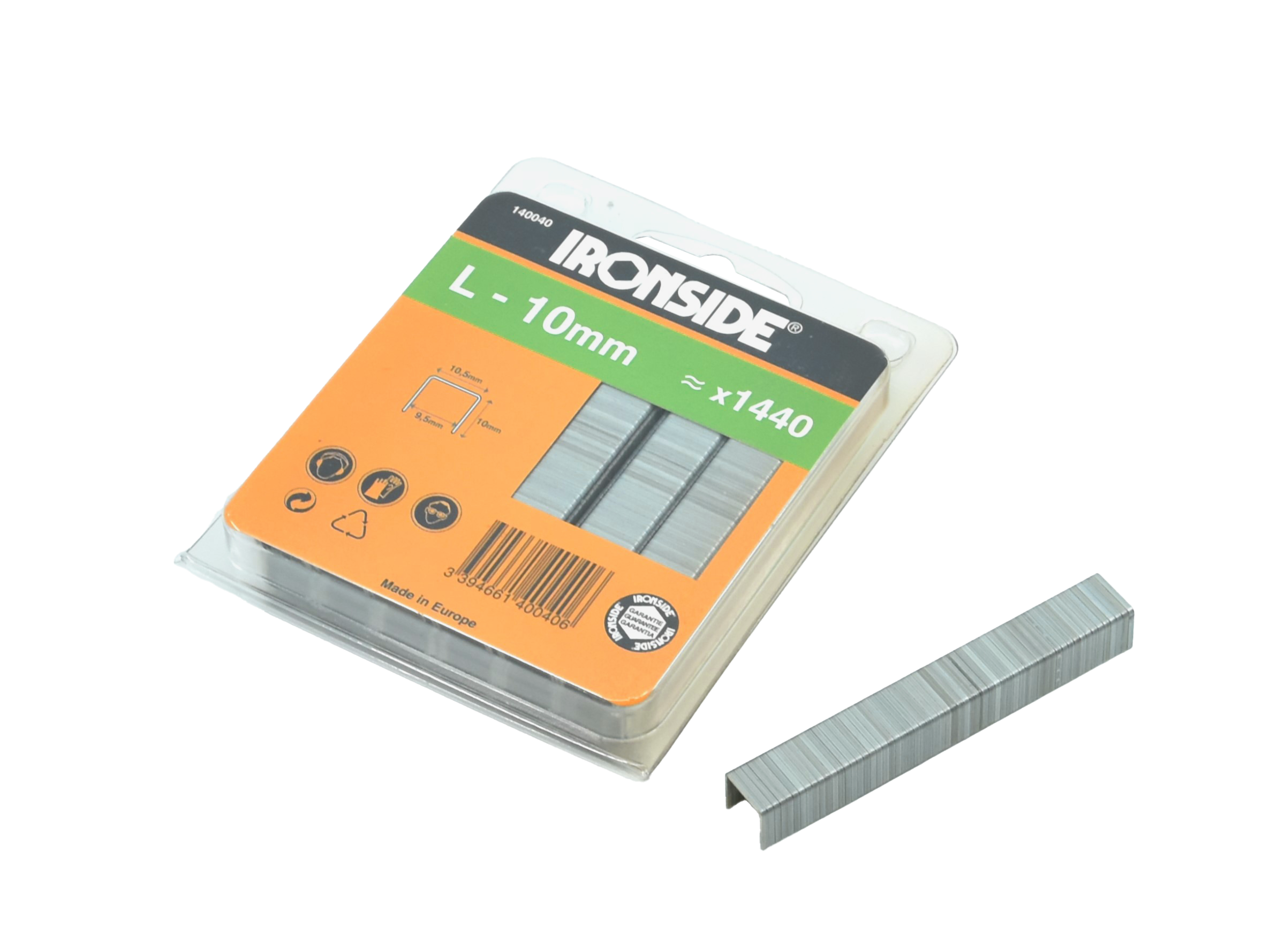 Agrafes Galva Large - Type L - 10MM x 1440- Ironside