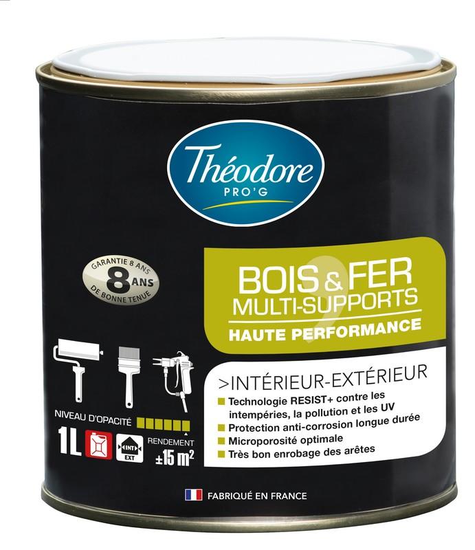 PEINTURE BOIS ET FER Blanc RAL 9010 1 L