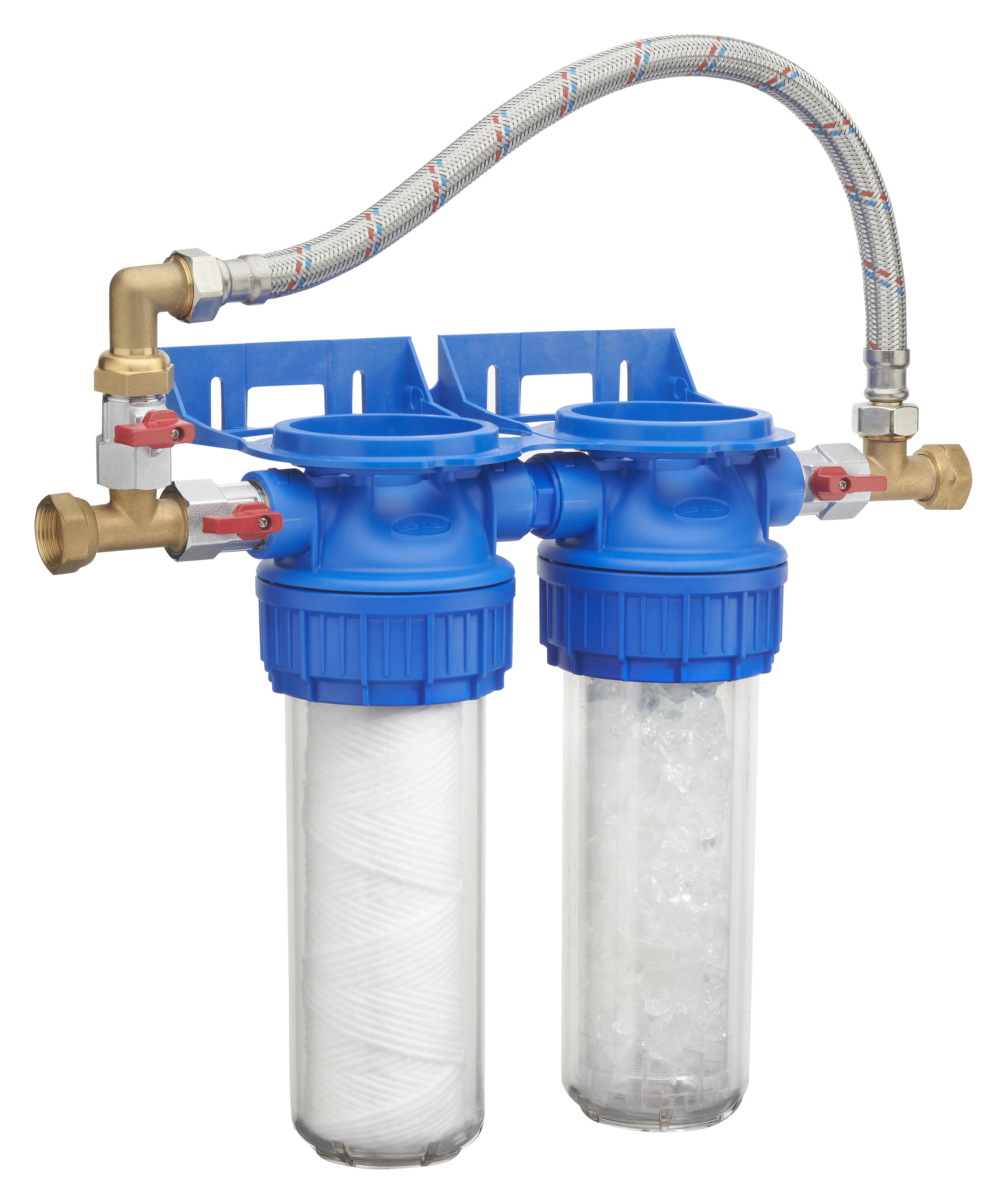 STATION DOUBLE ANTI CALC/IMPURETES + BY PASS EASY-INSTAL