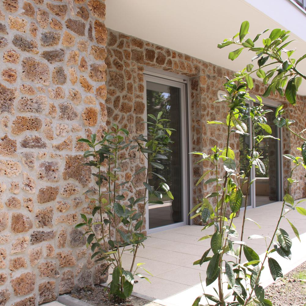 Parement MEULIERE +/-0,5m2 ép.3cm - Coloris Ocre Brun