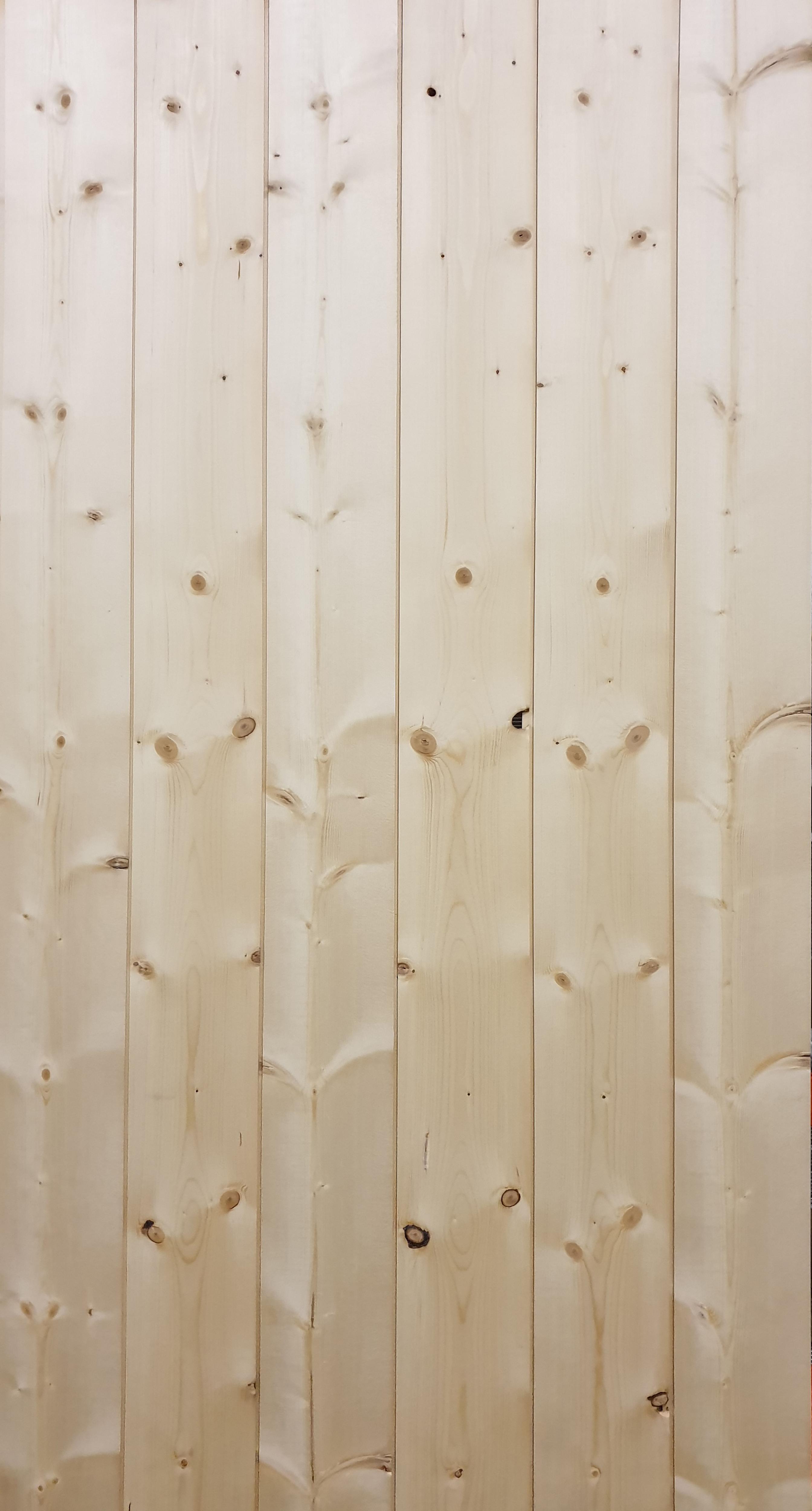 Lambris Raboté Naturel- Profil Grain d'Orge - 12x90mm L.2,35m