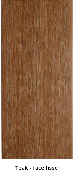Lame de terrasse composite BROOKLYN 23x138mm L.4m Teak