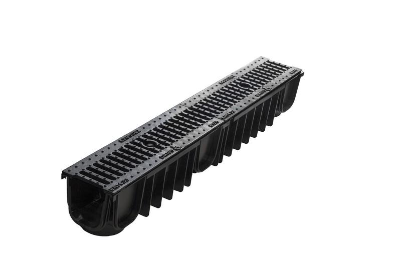 Caniveau Drainyl Standard 100 + 2 grilles en fonte classe B125