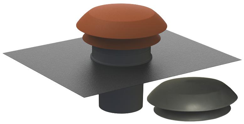 Chapeau de toiture Ø150/160MM pour tuile et ardoise - Autogyre