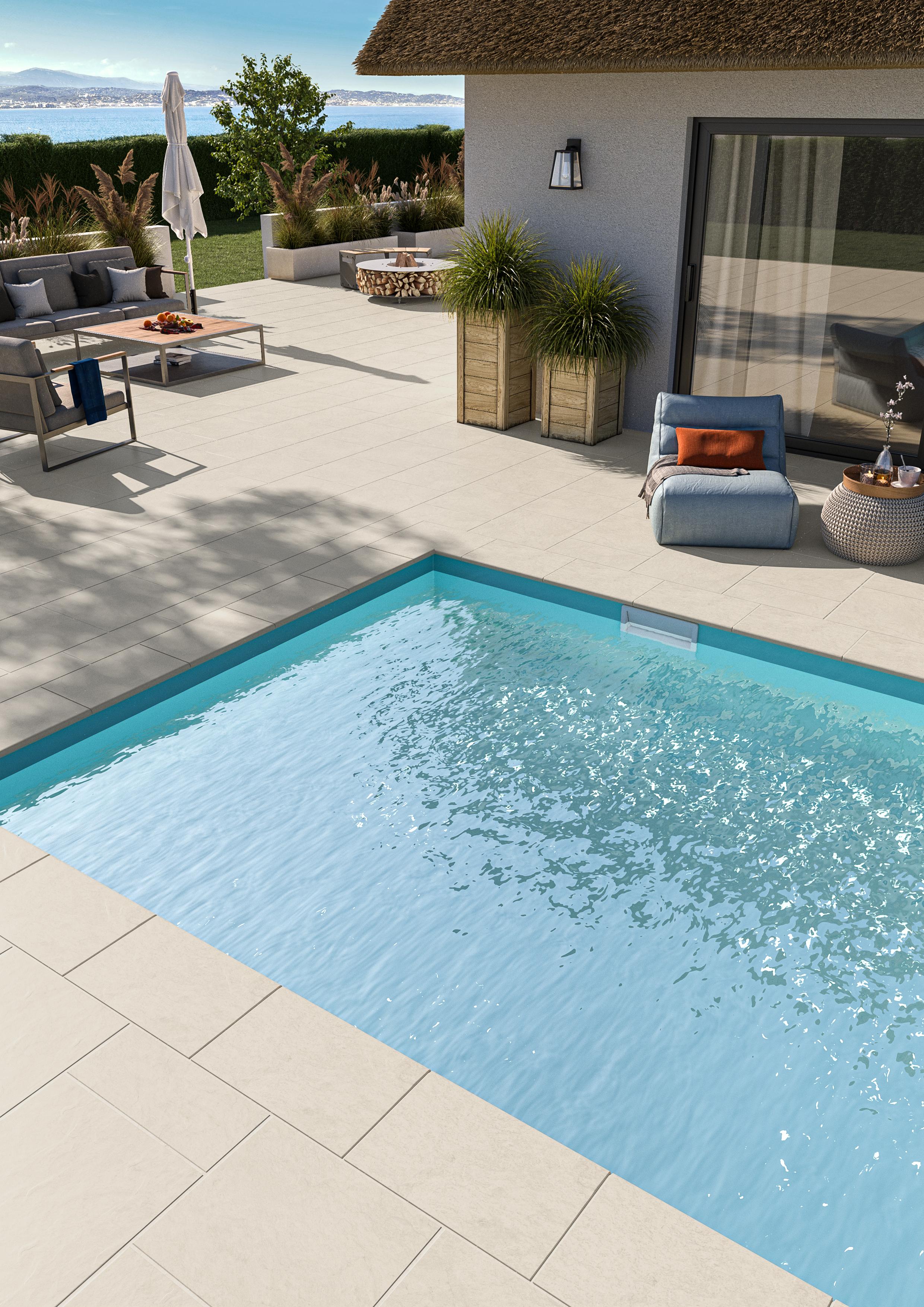 Dalle RUSTIQUE BULLEE 50 x 50 x 2,5 cm Pierre