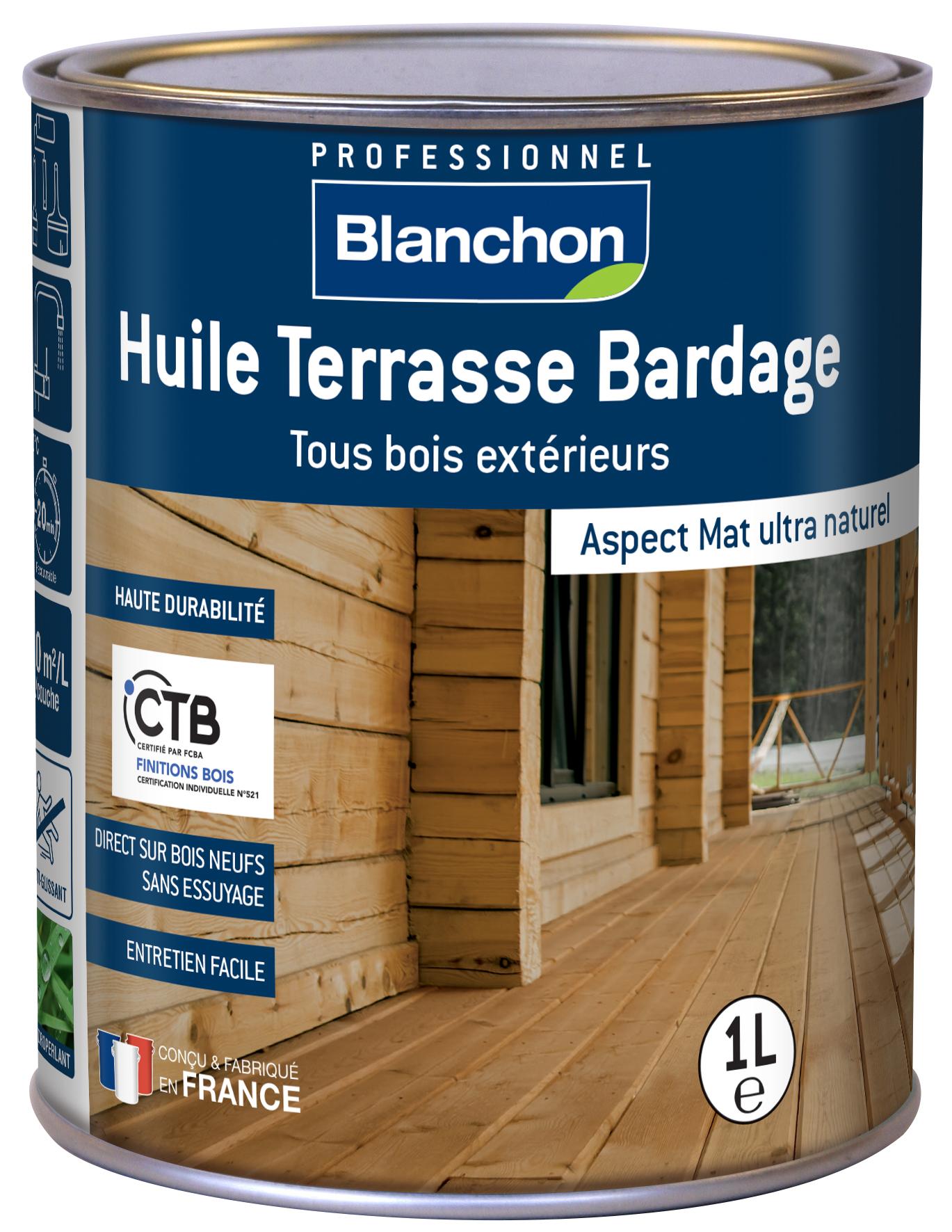 Huile Terrasse Bardage - Ipé - Pot de 1L 