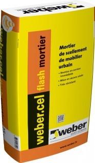 MORTIER DE COLLAGE ET DE SCELLEMENT WEBER.CEL FLASH MORTIER 25KG