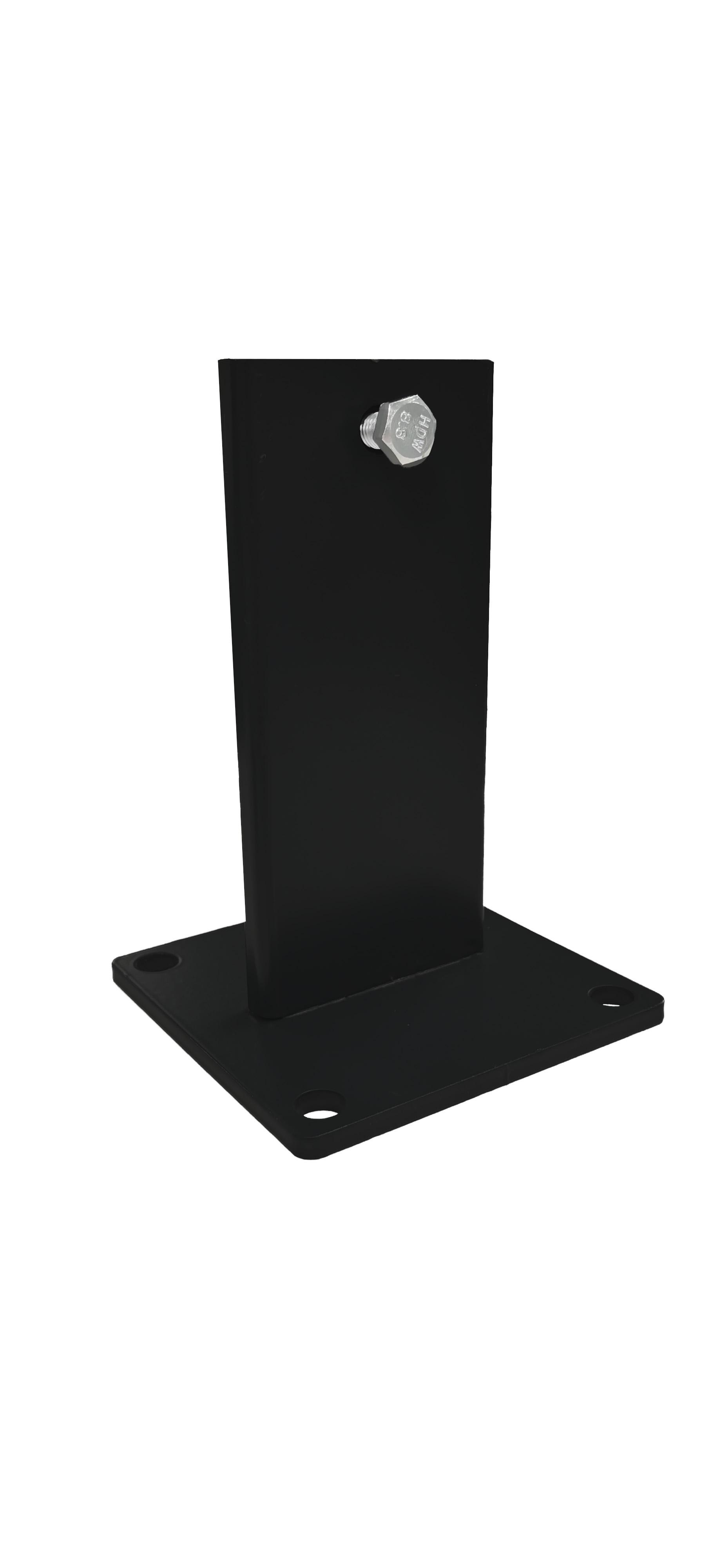 Pied de poteau Alu EVOLU H27/H34 - 60 x 75MM - Noir Anthracite