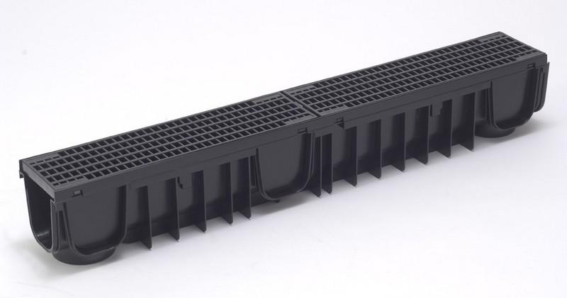 Caniveau Drainyl CP 100 + 2 grilles caillebotis classe B125