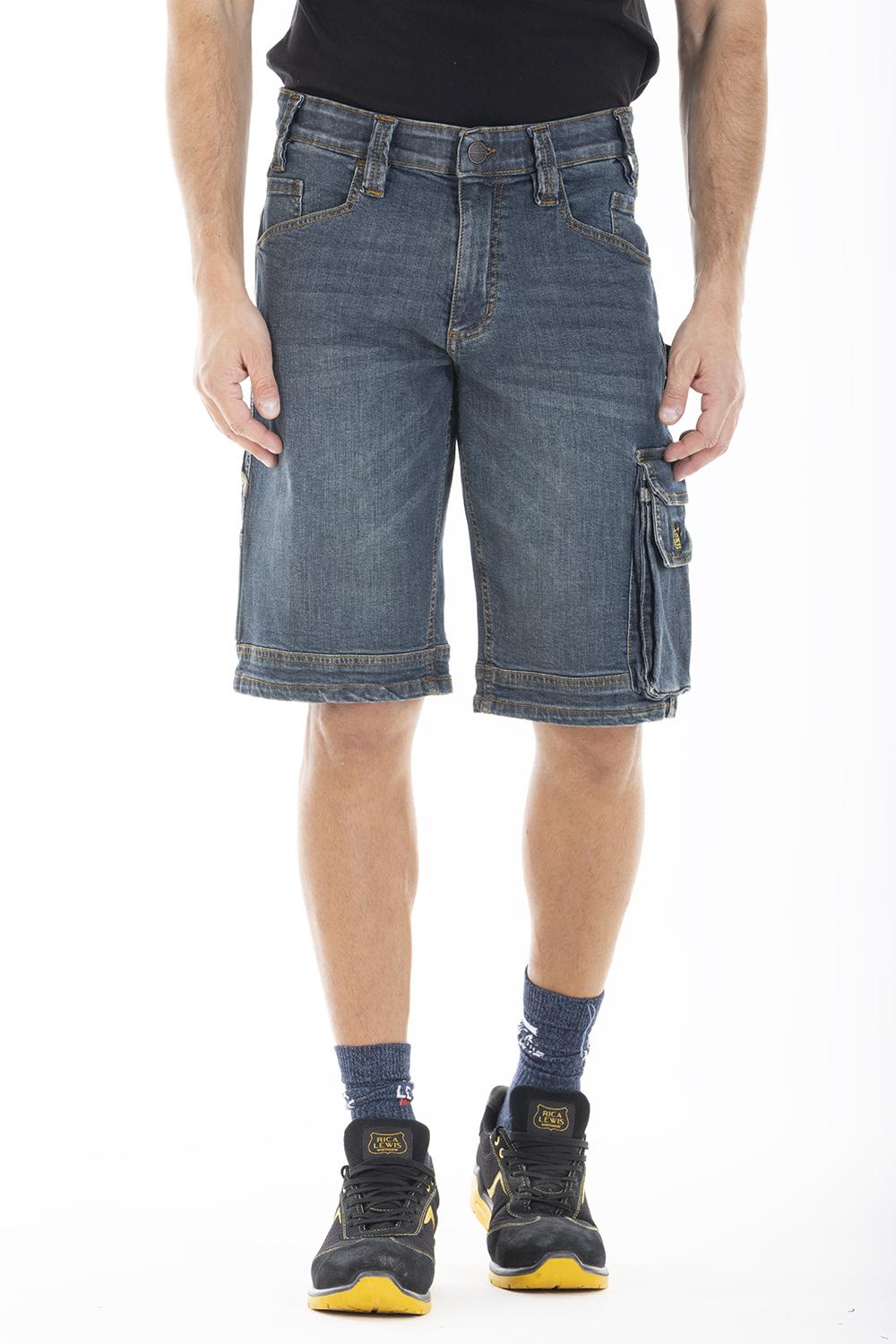 Bermuda de travail SUNJOBD - Bleu - T.48