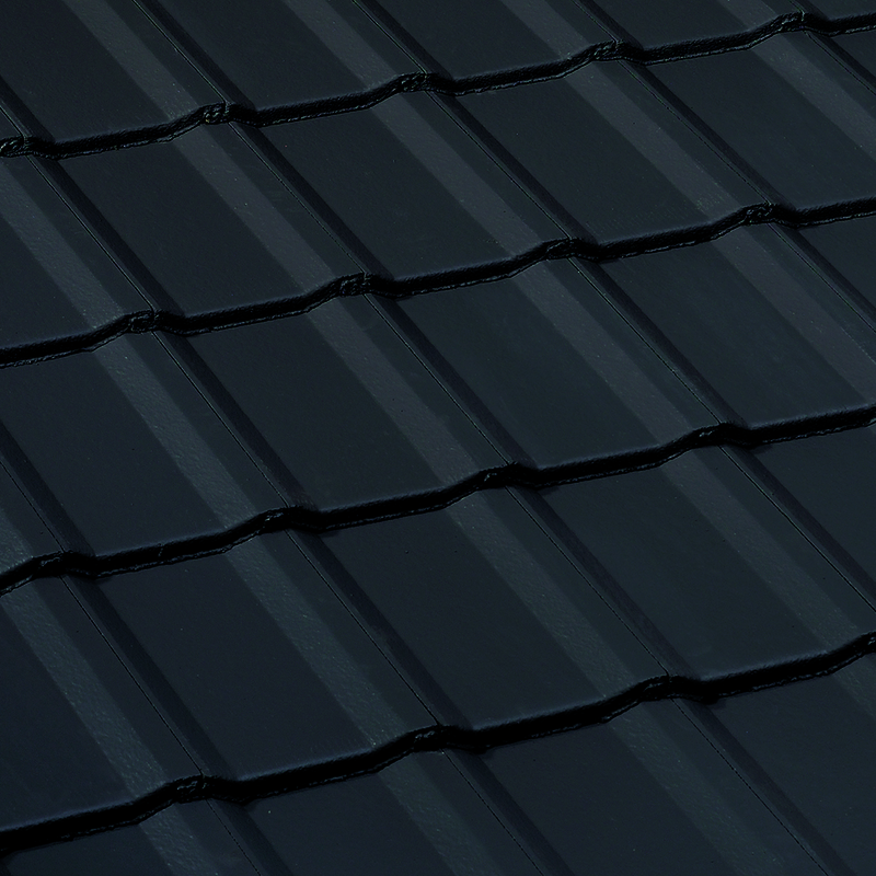 Tuile perspective béton noir - long. 42CM x larg. 33CM