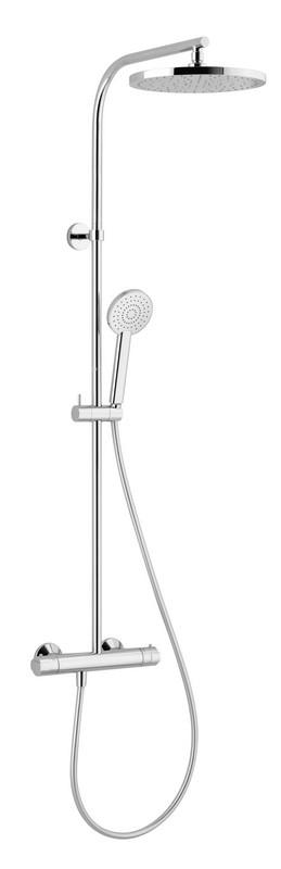 COLONNE DE DOUCHE SOFT THERMOSTATIQUE RONDE NF CHROME