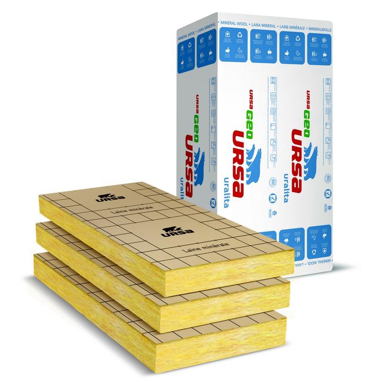 Panneau de laine de verre URSA PRK 38 Ep 75 mm 1.35x0.6m R 2