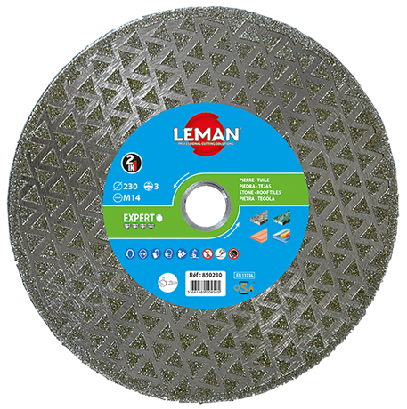 Disque Diamant Coupe et Ponce Tuiles - Ø125mm - Ep.2,5mm Segment 3mm Alésage M14 