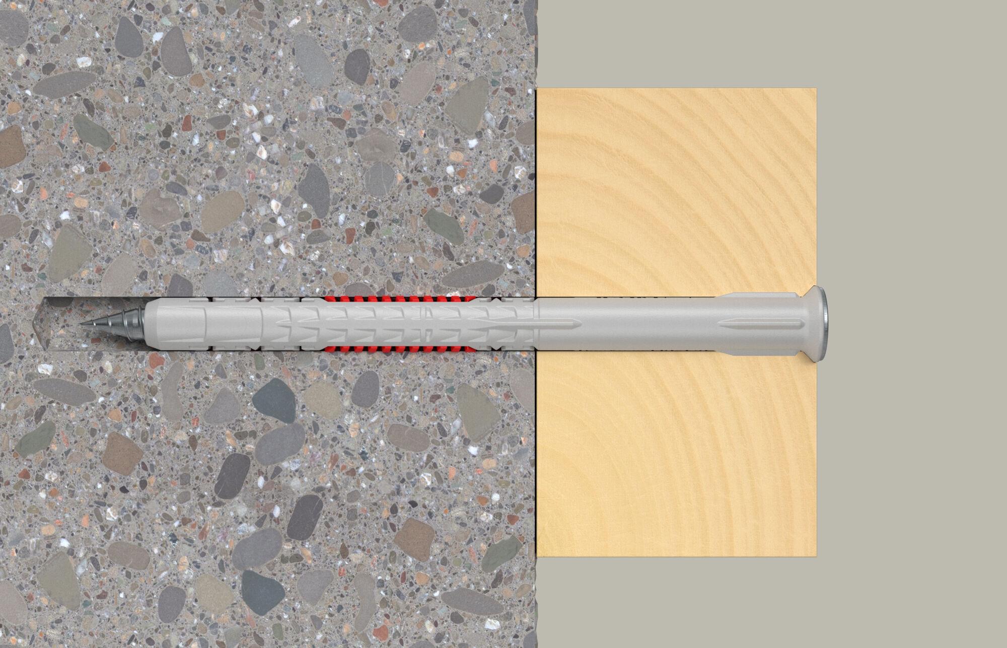 Cheville rallongée avec vis tête fraisée DuoXpand 8x100 T - Sachet de 8