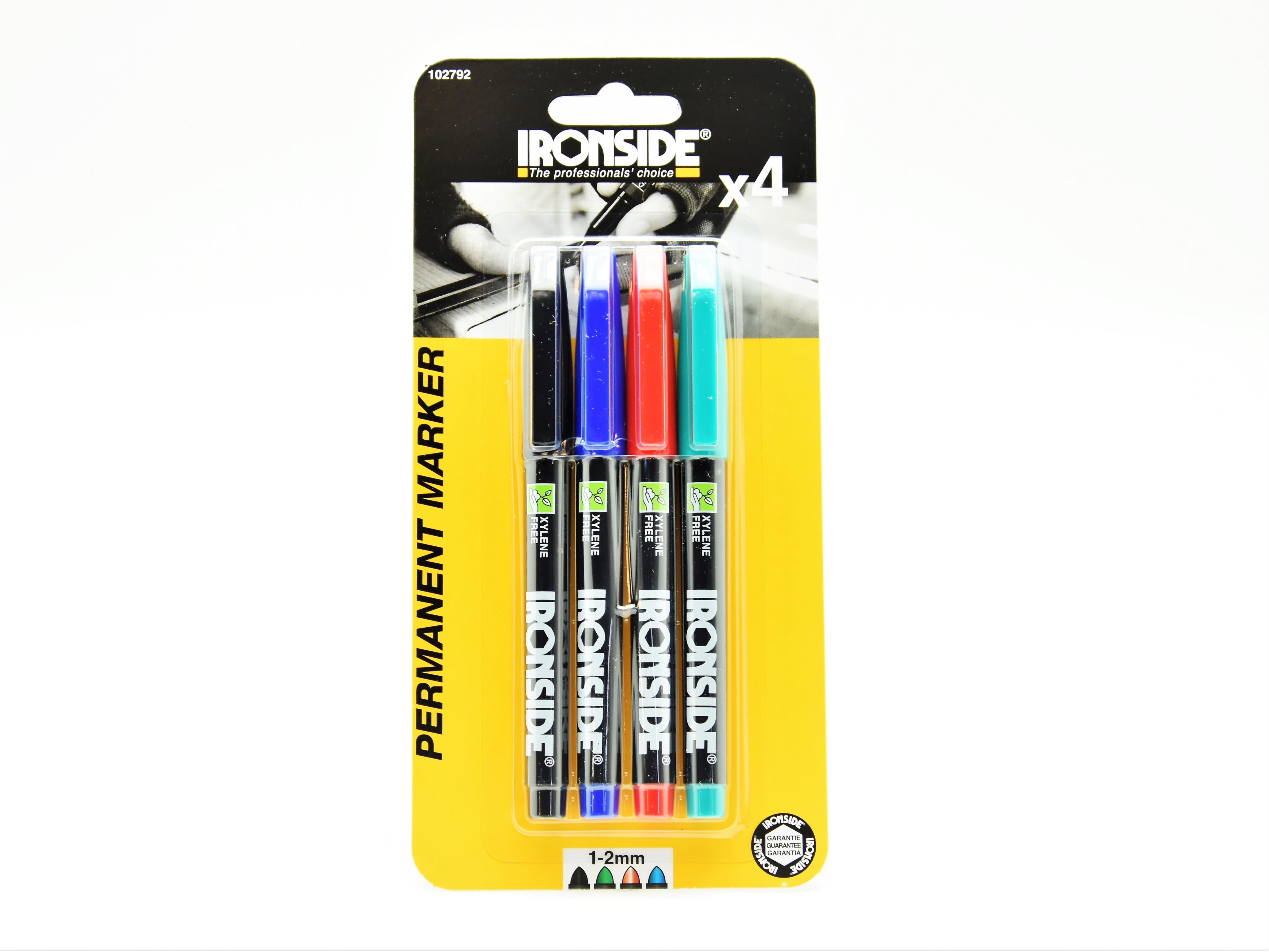 Set 4 marqueurs permanent- Ironside