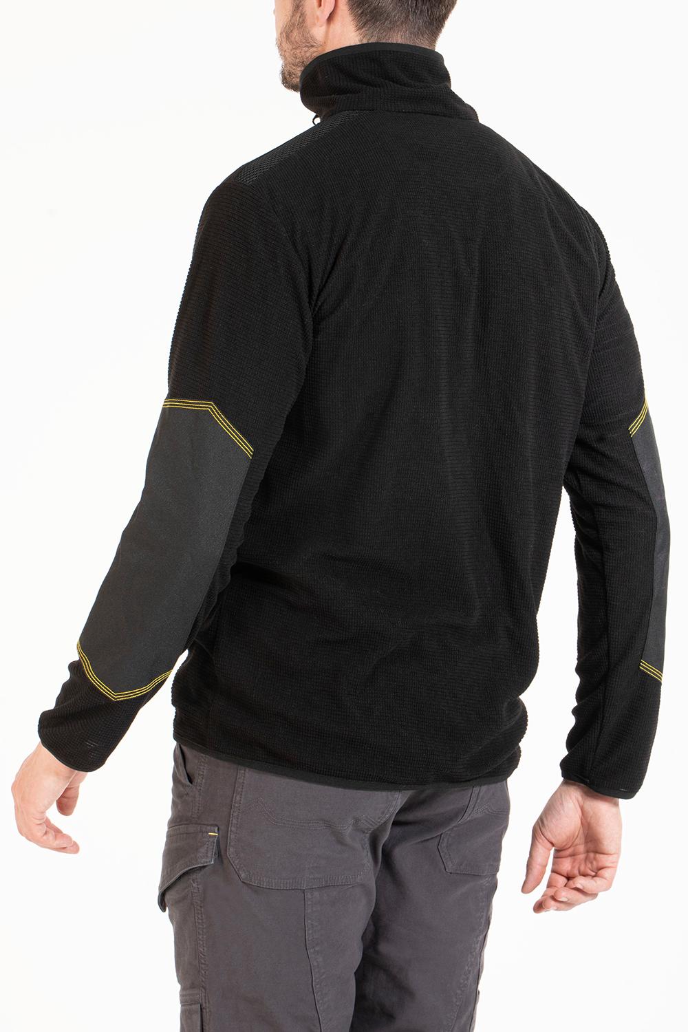 Sweat polaire gauffrée WISP Noir T.XXL