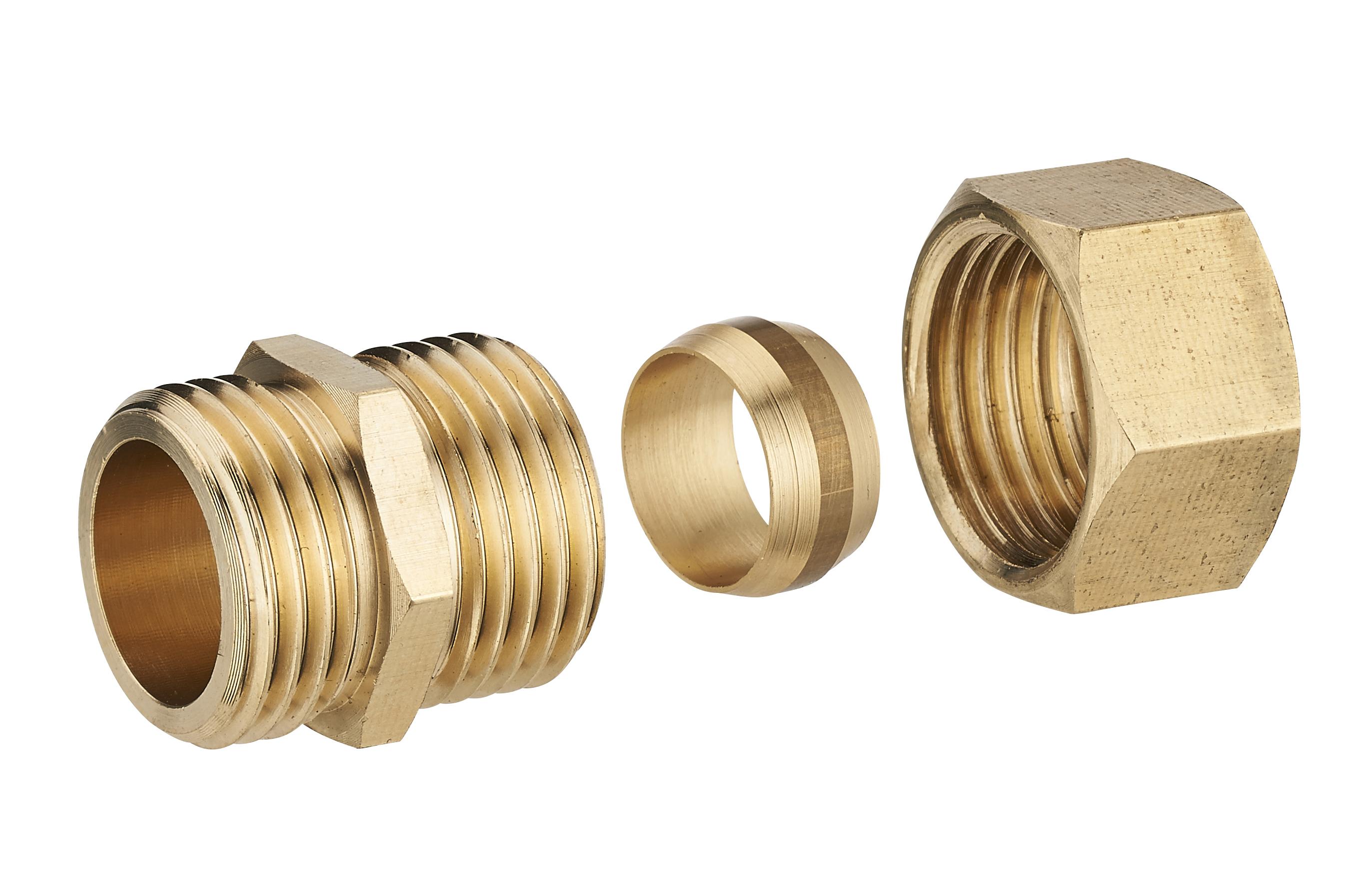 RACCORD DROIT BICONE M 3/4-Ø16 