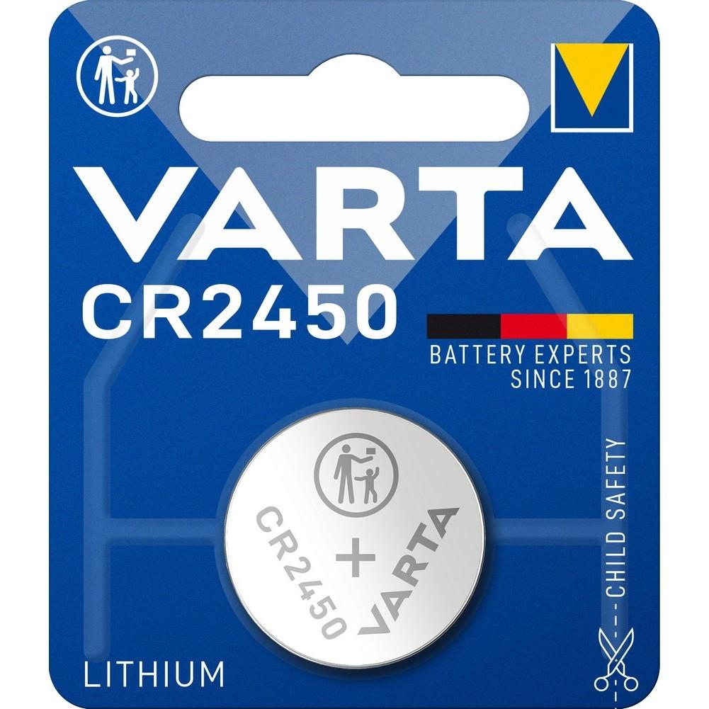 Pile Bouton Lithium Varta CR2450 3V - 1 unité