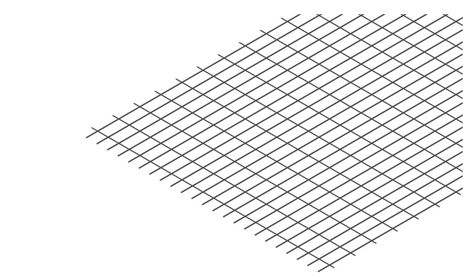 Treillis soudé ST15C - diam. 6mm - maille 20x20 cm x long. 4m x larg. 240cm