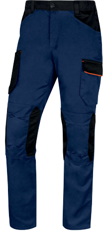 Pantalon de travail M2PA3STR- Ripstop  - Bleu Marine/Orange - T.M