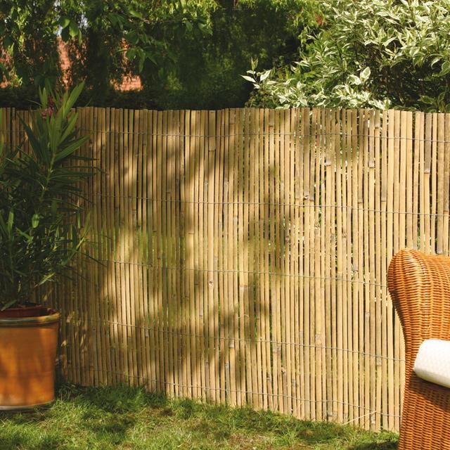 Canisse naturelle en bambou fendu - occultant 2/5 - 2 x 3 m