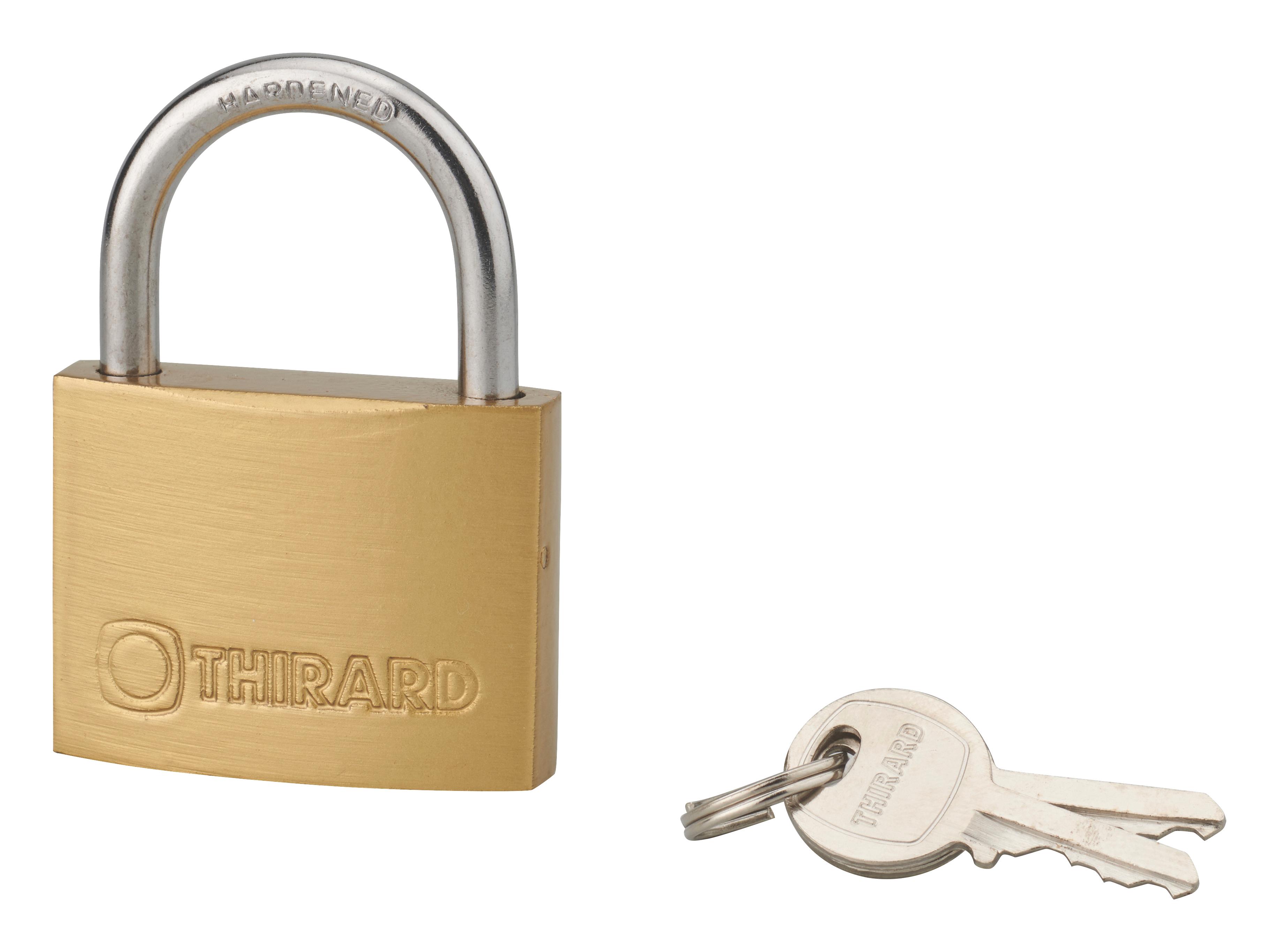 Cadenas type 1 45MM à acier 2 clés - Thirard