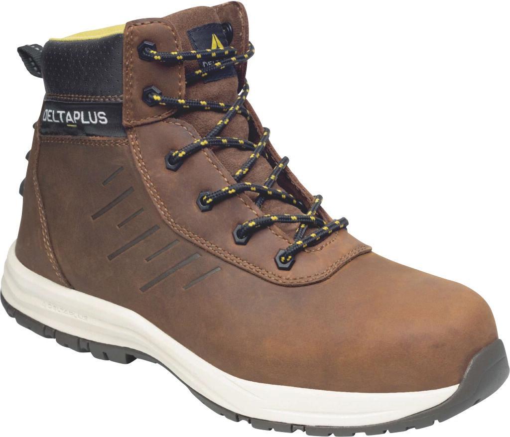 Chaussure de Securite Haute SAGA2 S3 Marron en Cuir Pointure 46